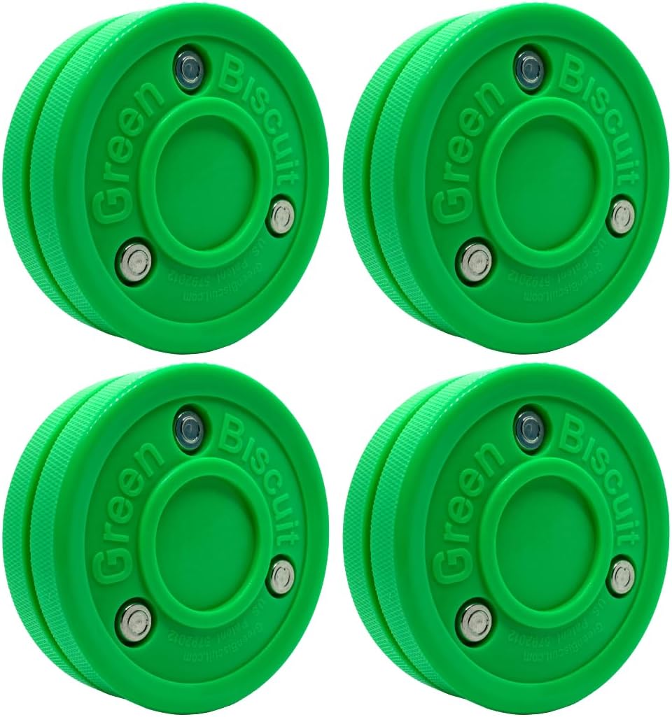 Green Biscuit Original 4 Pack Off Ice Hockey Pucks
