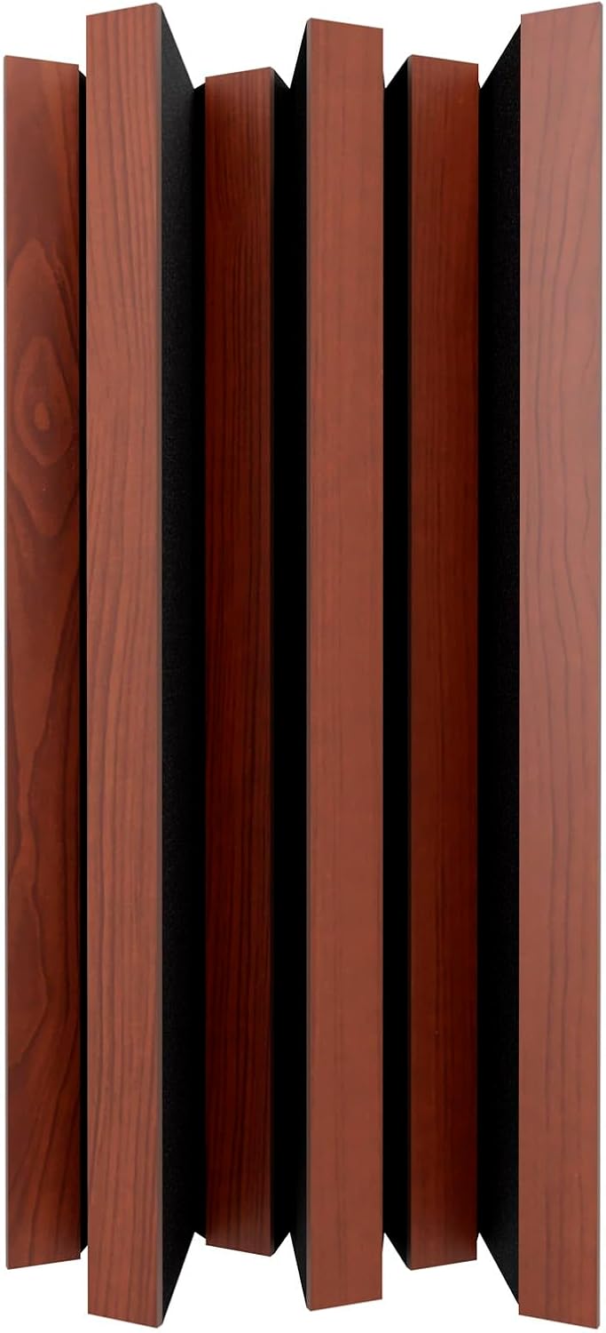 2 Pack — Acoustic Diffuser | 2D Sound Diffusion & Absorption | Size 50x25cm | Wall Art Panel | Noise Control & Echo Reduction Color: [ Nut | Arto-HALF]
