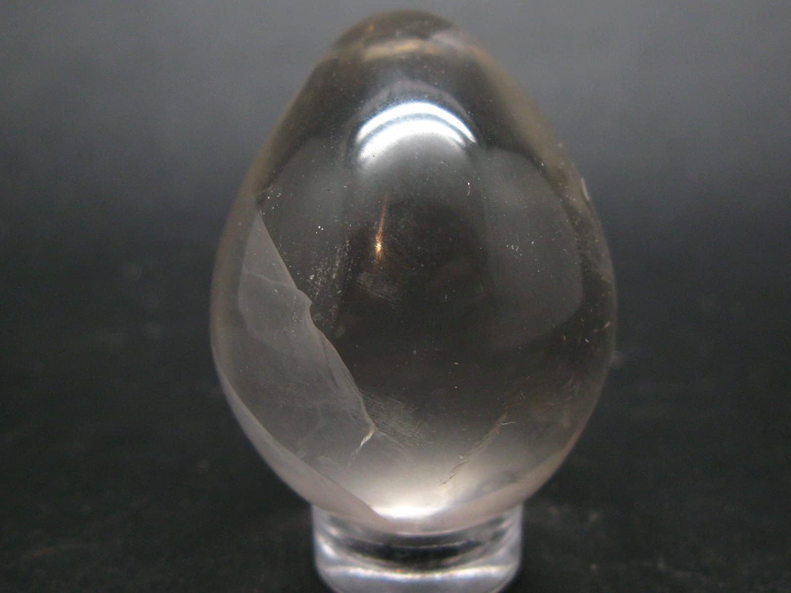 Satyaloka Clear Azeztulite Egg From India - 1.5"