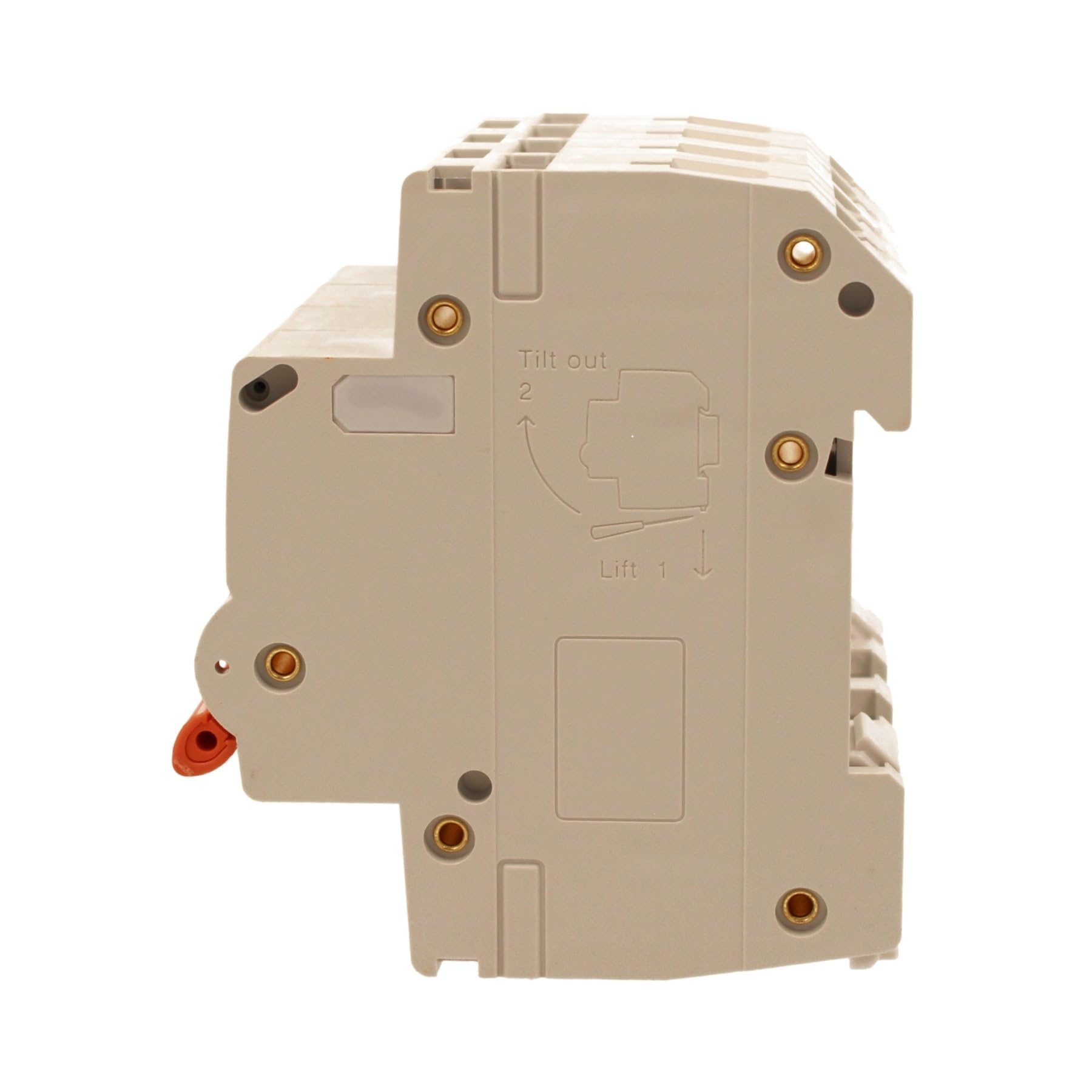 Interruptor magnetotérmico trifásico 4P 16 A C16, curva C 10 kA, 4 módulos DIN 380 V AC, certificado IEC60898-1, serie PB8H