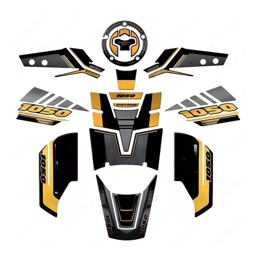 Tank Pad Protector for V-Strom 1050 XT 2022 Motorcycle Epoxy Resin Protective Sticker Tank Pad Stickers Decals Kit Tank Pad Sticker