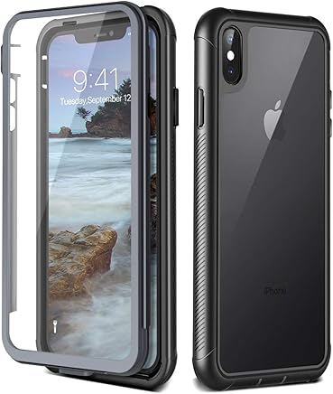Prologfer Funda para iPhone XS MAX 360 Grados Transparente Carcasa Resistente con Protector de Pantalla incorporada Prueba de Golpes y Suciedad Cover para iPhone XS MAX Negro Prologfer Funda para iPhone XS MAX 360 Grados Transparente Carcasa Resistente con Protector de Pantalla incorporada Prueba de Golpes y Suciedad Cover para iPhone XS MAX Negro