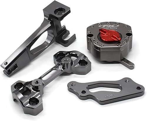 Miniatura 3 de Estabilizador de amortiguador de dirección de motocicleta con soporte de montaje compatible con MT-09 MT09  Street Rally FZ-09 2014 2015 2016 2017