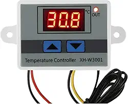 Controlador de temperatura termostato digital W3001 110V - 220V Bivolt chocadeira, freezer, geladeira, aquecedor digital