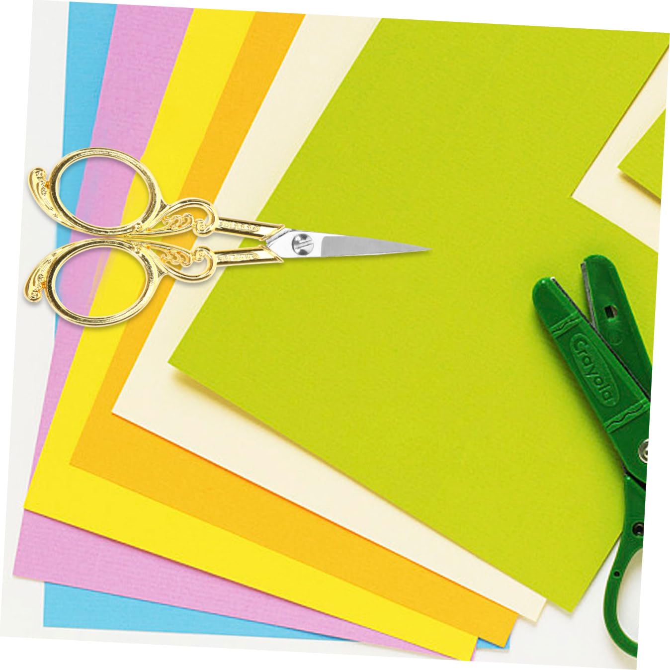 SHINEOFI 3 Pezzi forbici retrò scissors tessuto acciaino forbicine per cucito filo per cucire Forniture di cucito forbice da ricamo cesoia per lavori di Acciaio inossidabile Golden
