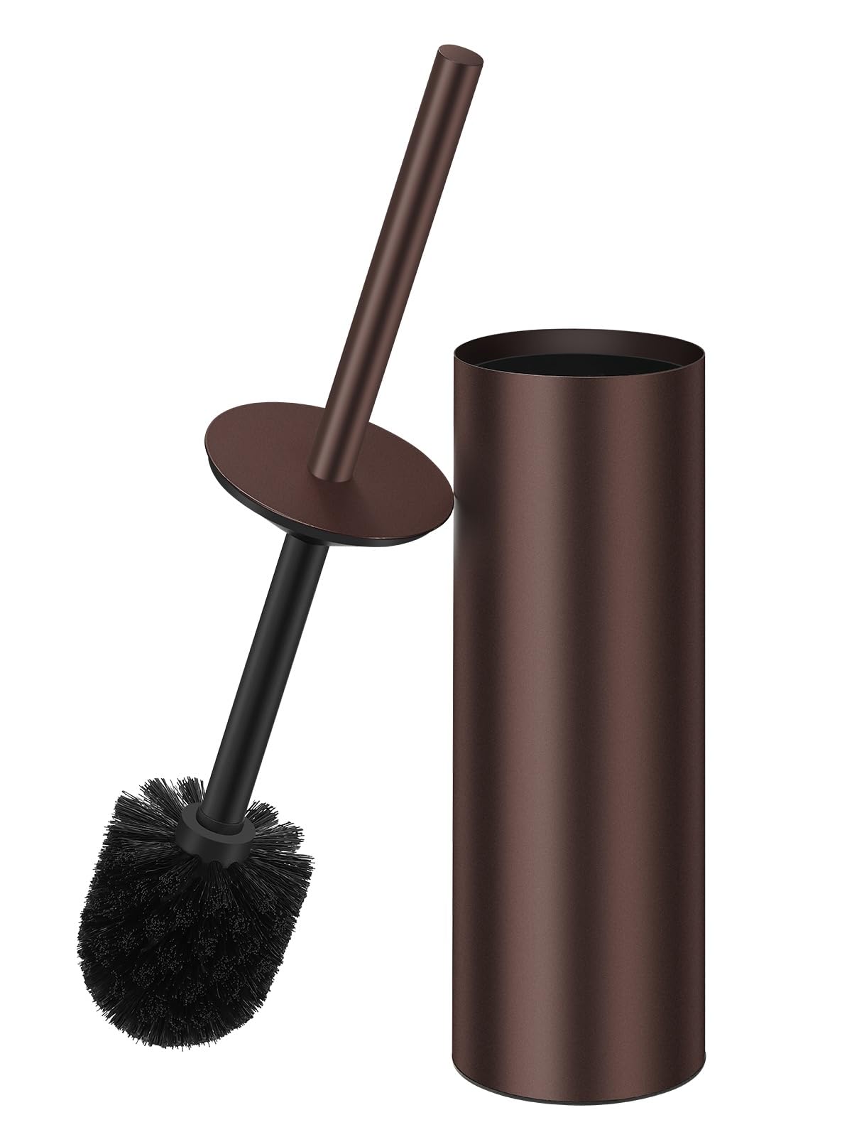Toilet Brush and Holder Set by HIQTEK – Black-17, Model HB-LM01-Black-VINE-17