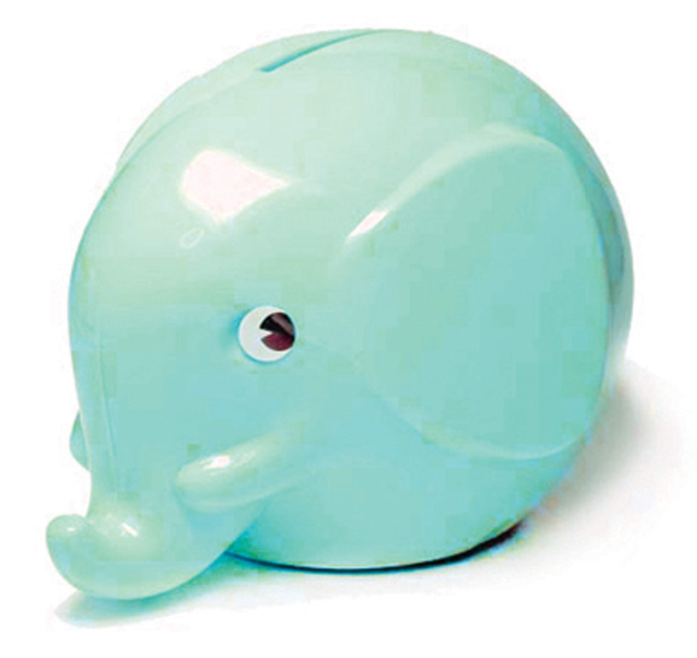 青緑色の象の貯金箱