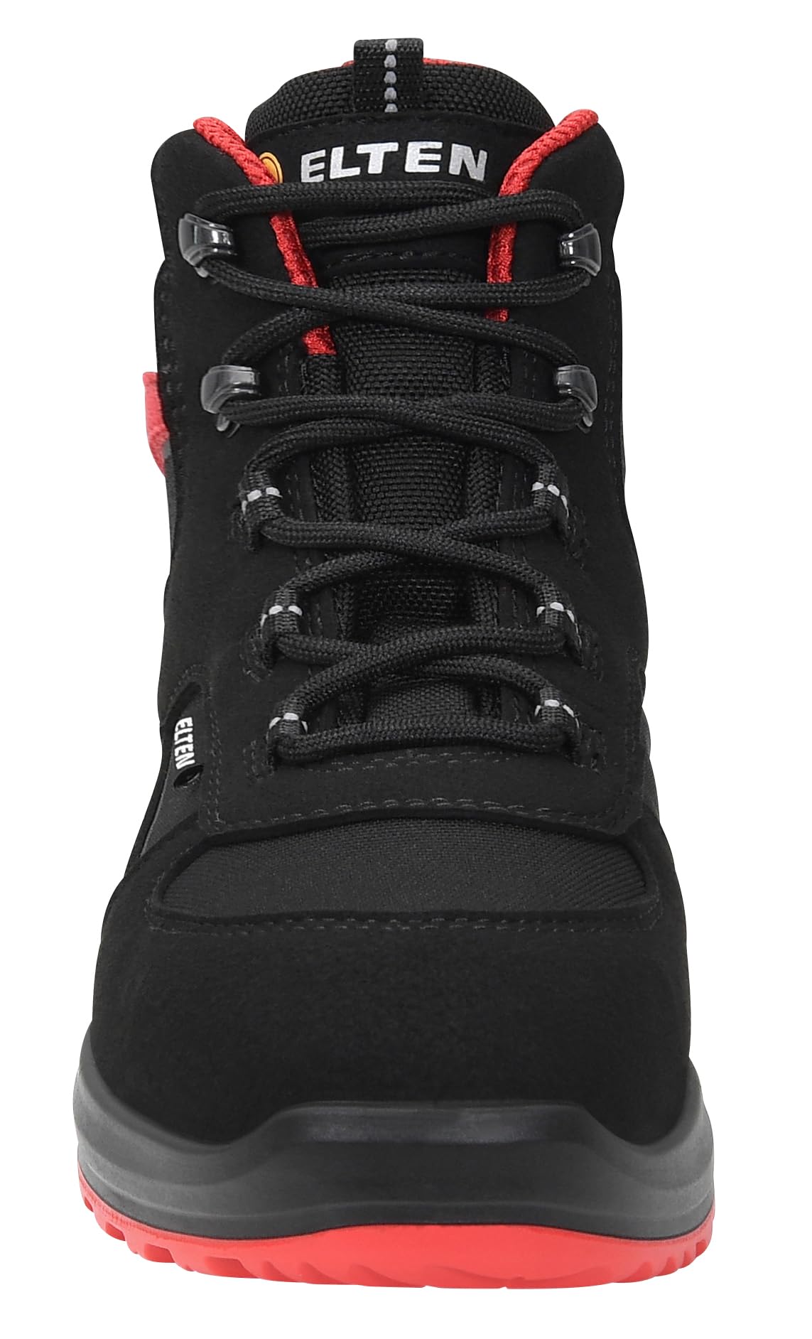 ELTEN Sicherheitsschuhe Hannah XXTL Black-red Mid ESD S3S, Damen, Textil, Stahlkappe, leicht, sportlich