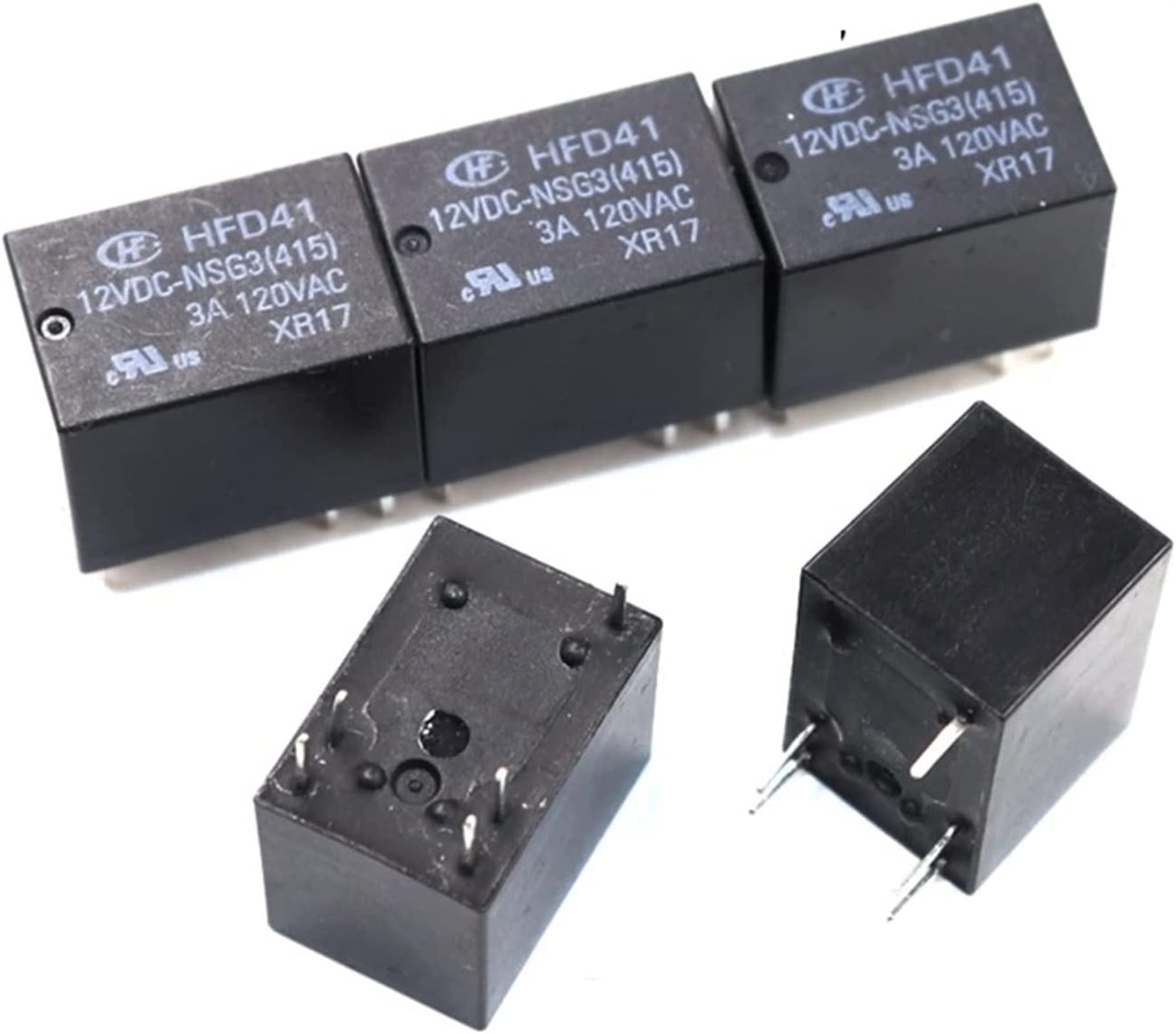 Relé HFD41-12VDC microinterruptor de 12V de 360mW con contactos chapados en oro paquete de 5 uds