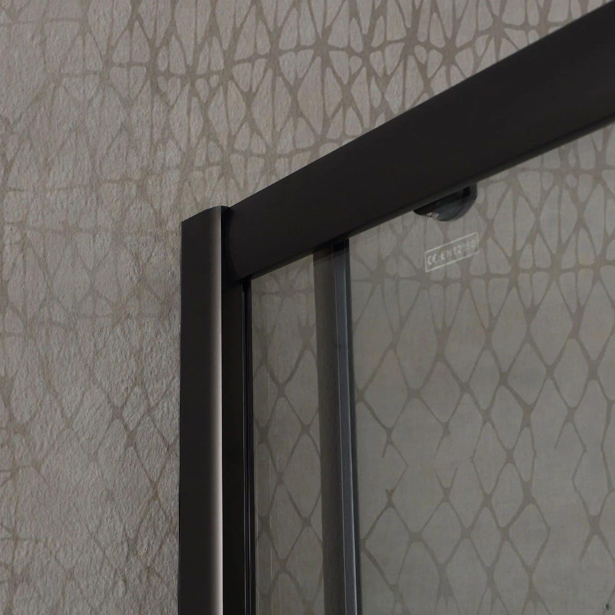 Kiamami Valentina - Box Doccia 70x90 cm, Cabina Doccia Rettangolare con Profilo Nero in Cristallo Trasparente 6 mm, Vetro Doccia Scorrevole Ideale per Arredamento Bagno, Linea City