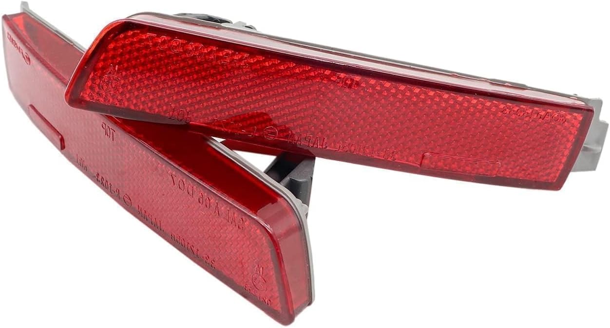 Priprilod Rear Bumper Reflector Set Left&Right Fit For Infiniti FX35 FX37 FX50 QX70 2009-2017 Fit For Nissan Juke Nismo Murano Quest Sentra 2009-2018#12764454 265605C000 265655C000 NI1185100 NI1184100
