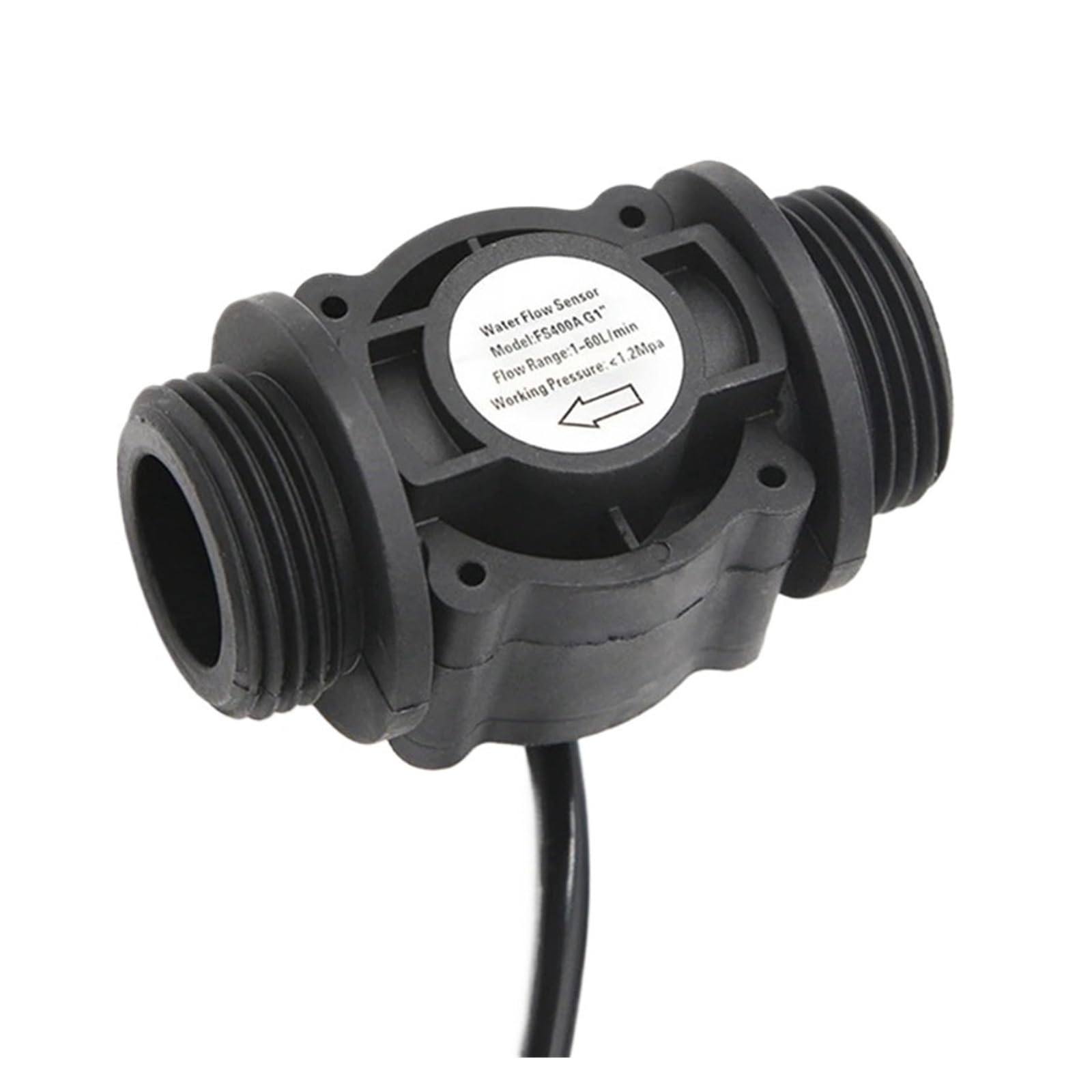 SDGBCXD flow meter, DN25 Plastic Water Flow Sensor Counter Industrial Flowmeter 1-60L/min