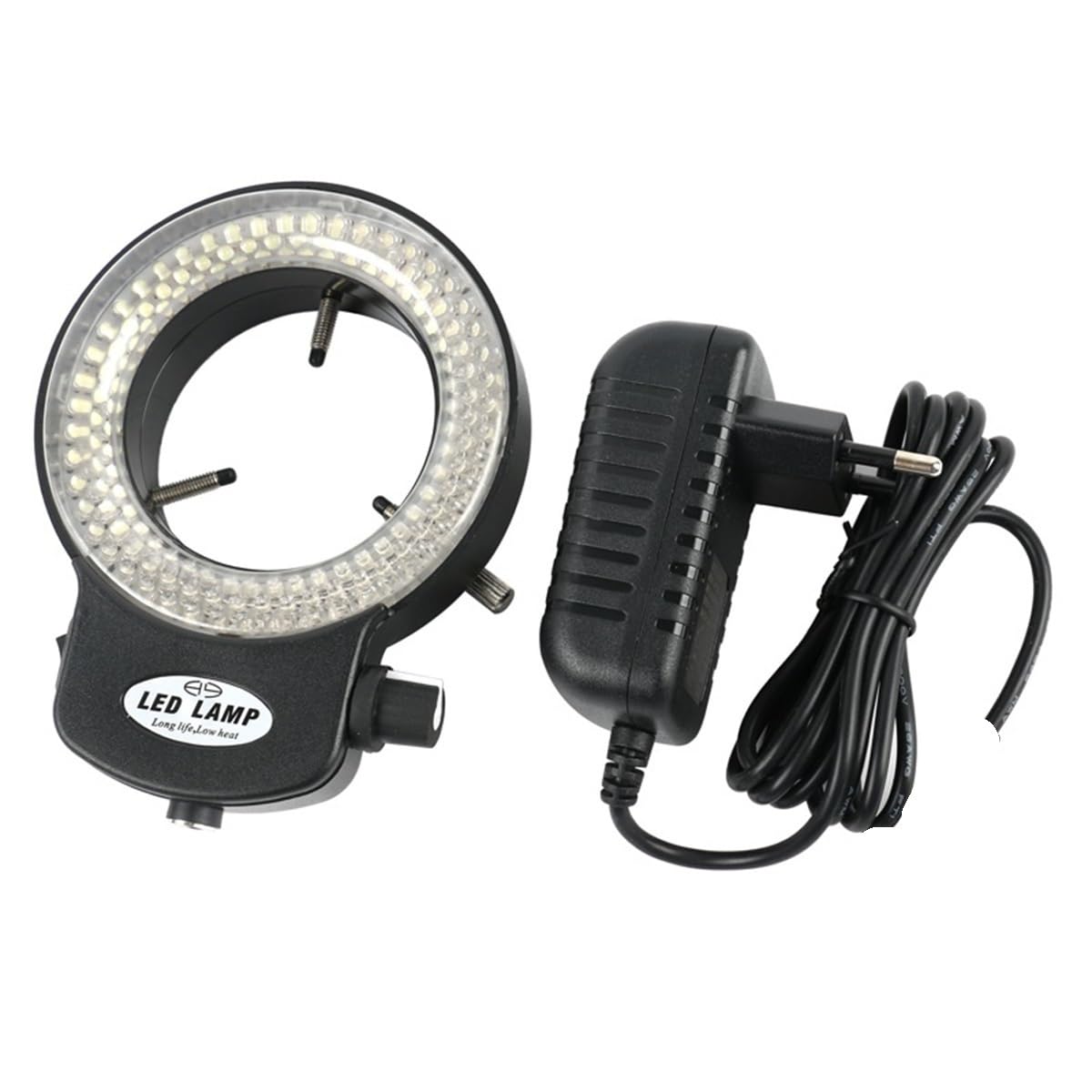 Microscope 144 LED High Luminance Adjustable Ring Light Illuminator Lamp for Industry Stereo Microscope