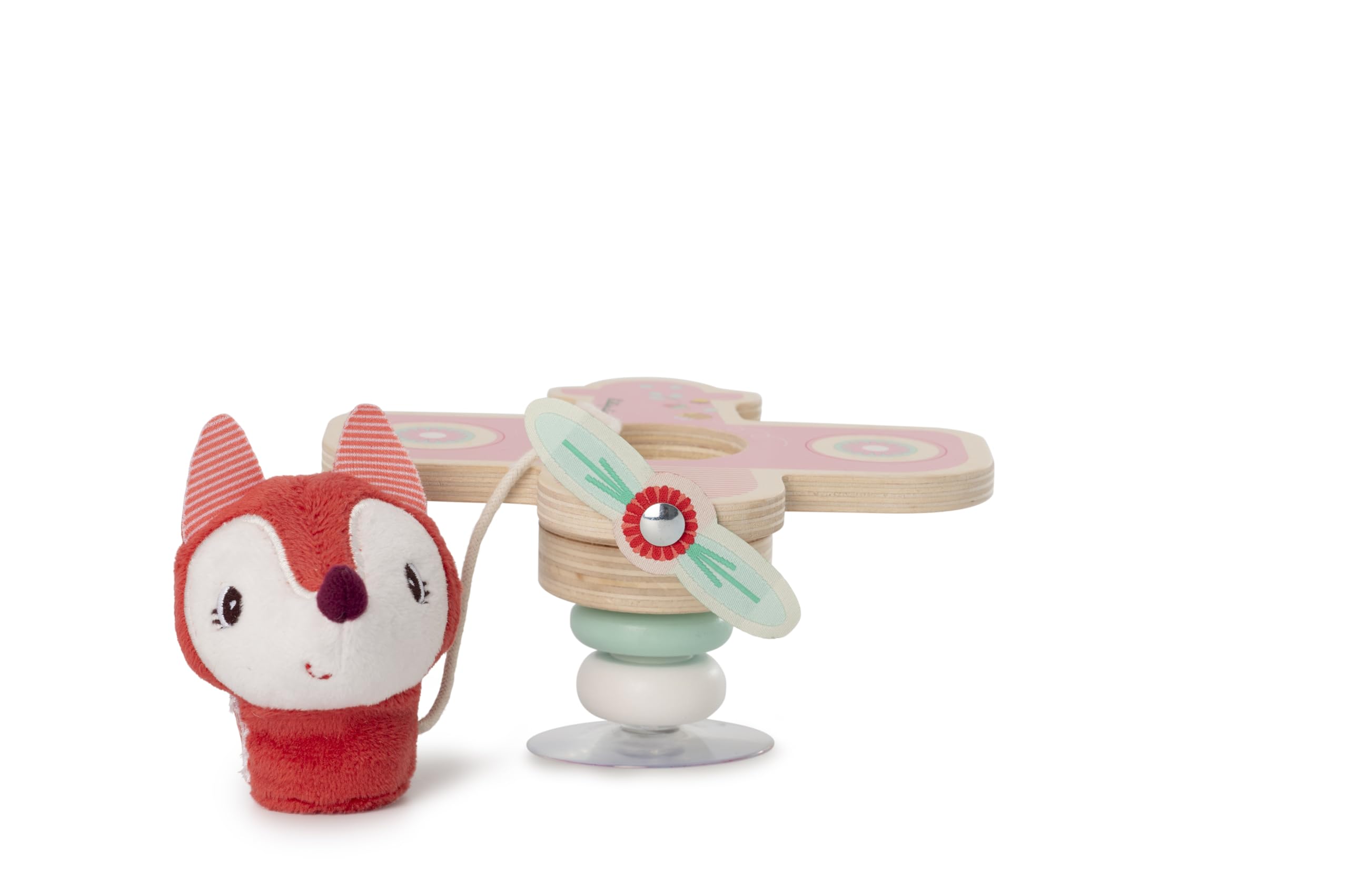 Jouet Bébé Avion Swing Lilliputiens LILLIPUTIENS Alice En Avion Swing à Ventouse - Jouet Interactif Bébé Avec Grelot Et Anneaux En Bois Dès 6 Mois