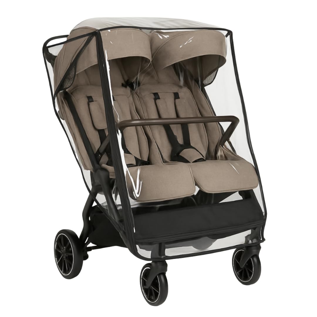 Amazon | SASHA'S製Nuna TRVL Dubl ベビーカー用レインカバー