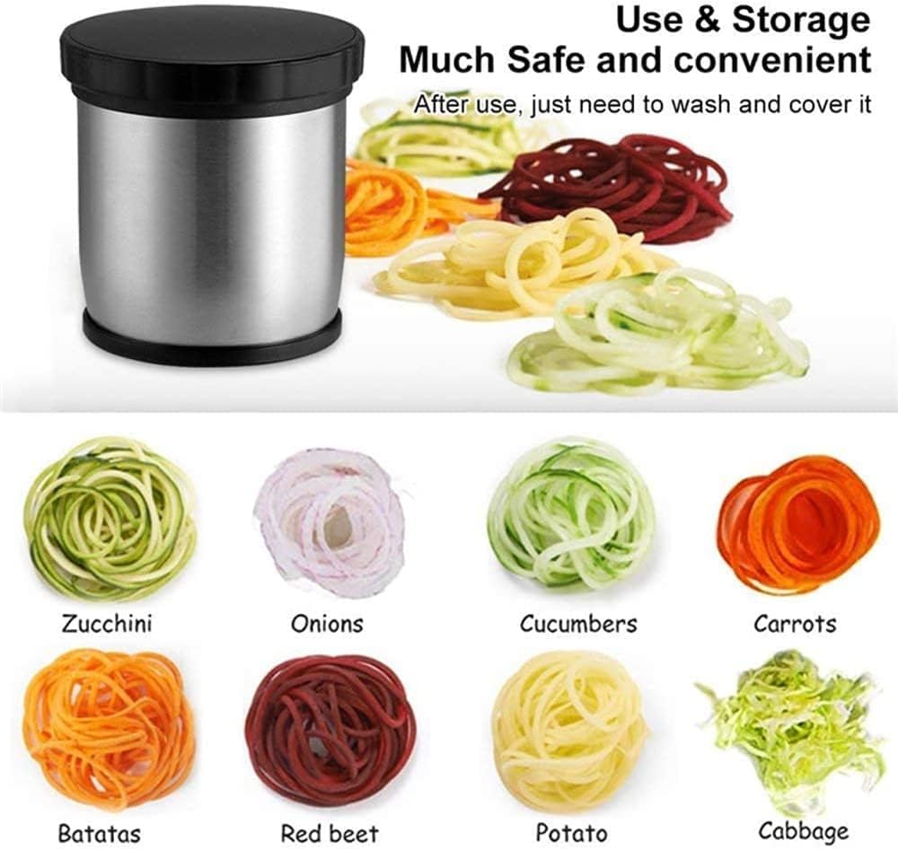 Spiralizer Vegetable Slicer Vegetable Spiral Slicer Cutter Zucchini Pasta Noodle Spaghetti Zoodle Maker