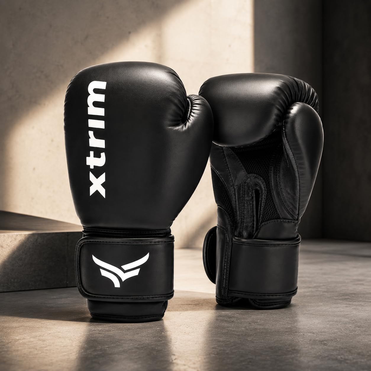 Xtrim Boxing Gloves for Men & Women, 12 Oz, Comes with Easy to Carry Mesh Bag, Fighting & Workout Gloves, Punch, Kick, Slam Sparring & Training Gloves for Heavy Bag Workouts, MMA Sports, PU Leather