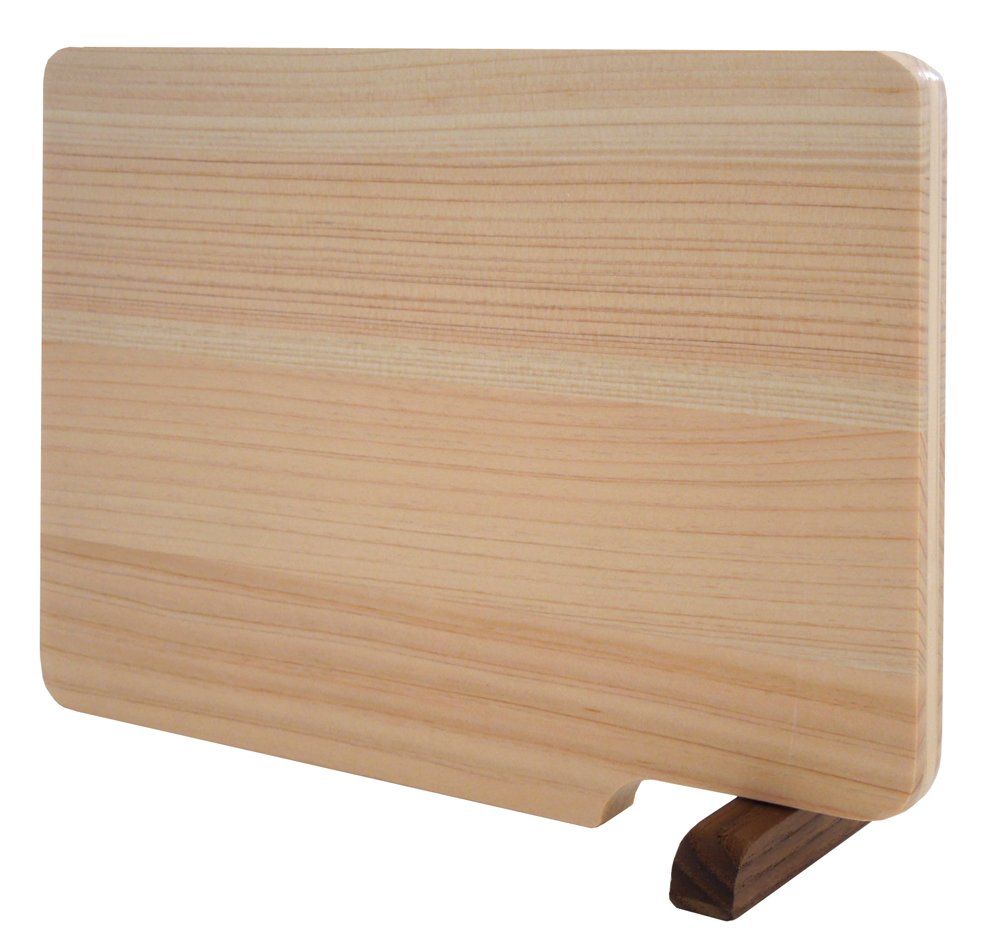 Hinoki Cypress Cutting Board with Stand