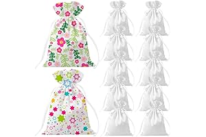 ZUYYON Sublimation Blank 4x6 Inch Satin Drawstring Bags