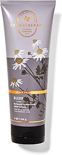 Bath and Body Works Aromatherapy SLEEP - BLACK CHAMOMILE Body Cream with Natural Essential Oils 8 Ounce
