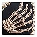 Gold Rivets & Skeleton Hands Punk Rock Sexy Push Up Bra for Women Luxury Bralette Top Fashion Brassiere Nightclub Party Wear(38)
