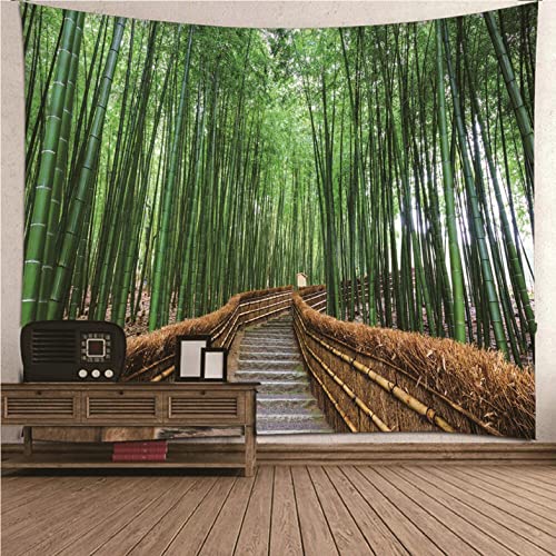 Tapisserie murale forêt de bambous Isdreem pour habiller un grand mur vide
