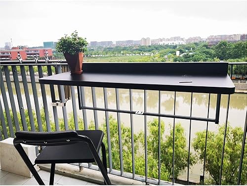 Miniatura 3 de Balcón Barandilla Mesa Colgante Mesa Plegable Casa Bar Mesa Multifuncional Ocio Balcón Barandilla Mesa Colgante Mesa Plegable 40X80cm,40X120cm