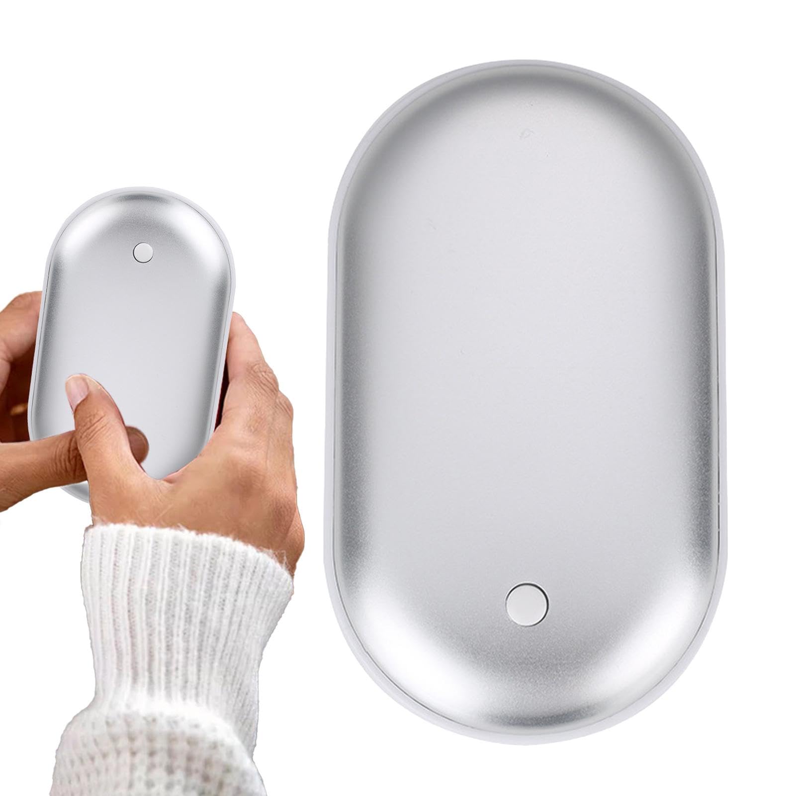 Hand Warmers Rechargeable, Electric Hand Warmer Heater Power Bank, Pocket Warmers With Nightlight, Digital Display, Portable Warming Device, For Working, Outgoing