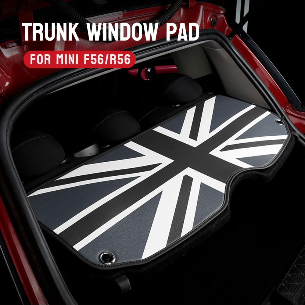 Laderaumabdeckung / Kofferraumfensterpolster Für MINI Cooper, One S, JCW, Countryman – R56, F55, F56, F60, R60 – Leder, Litchi-Muster