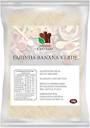 Farinha de Banana Verde Pura 1kg Cerealista Castelo