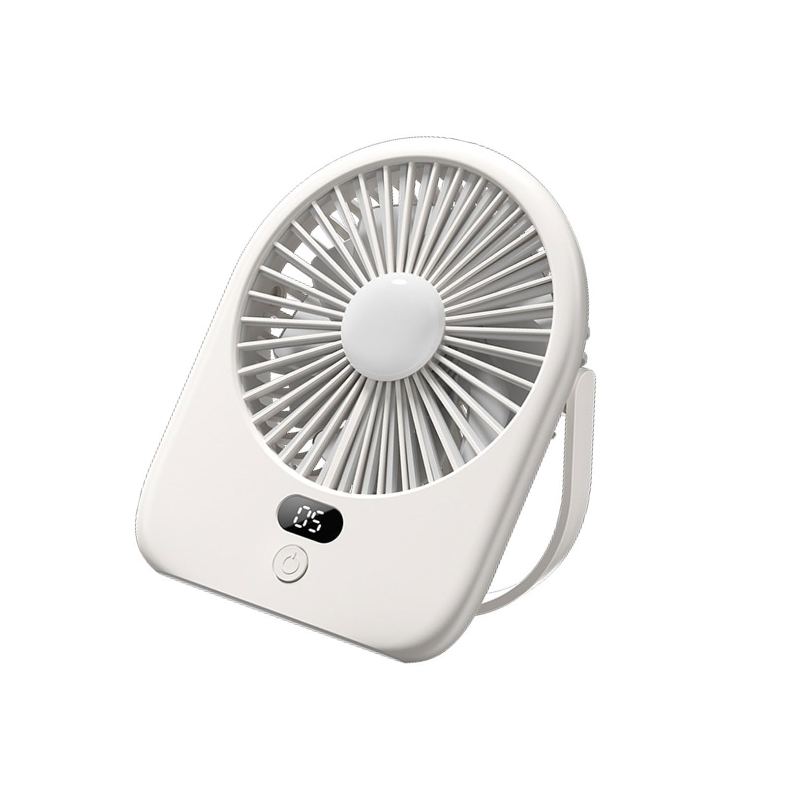 Tsophreniq Rechargeable Desk Fan with LED Light 1200mAh Battery 5 Speed Quiet Operations Portable Fan for Bedroom Travel Quiet Desktop for Bedroom