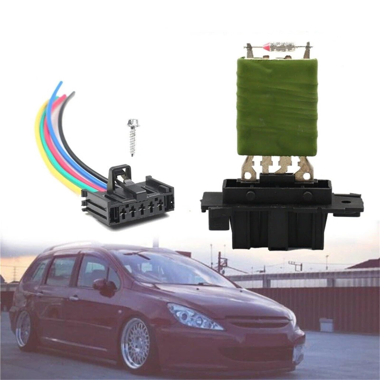 Gebläsewiderstand Für Fiat Ducato Für Peugeot Boxer Für Citroen Relais OE 55702407 Heizung Fan Gebläse Motor Regler Widerstand Mit Kabelbaum