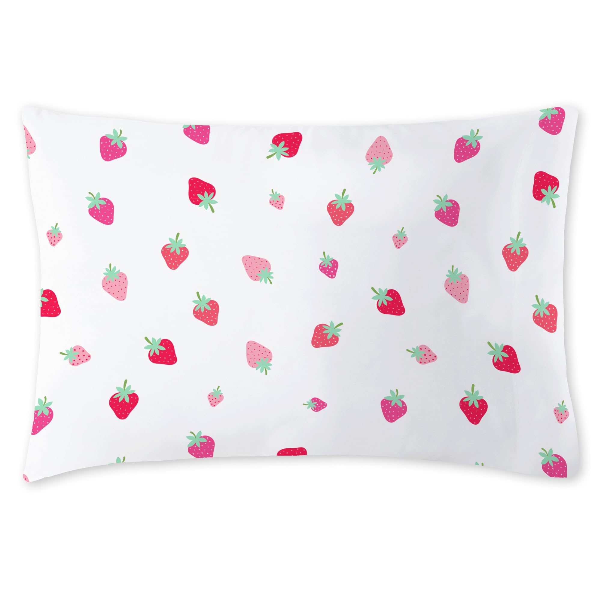 Wildkin 100% Cotton Fitted Crib Sheet – Soft &amp; Breathable Fitted Sheet - Strawberry