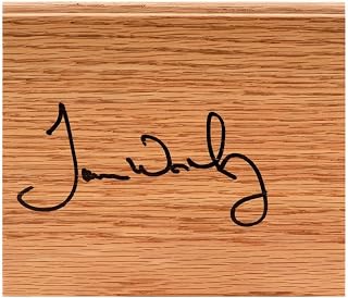 James Worthy Signed 5×6 Floor Piece - NBA Floorboards