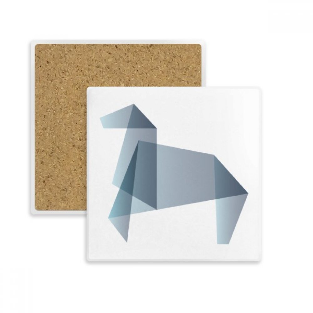 Dessous de verre absorbant cheval origami, cadeau idéal pour amateurs de déco