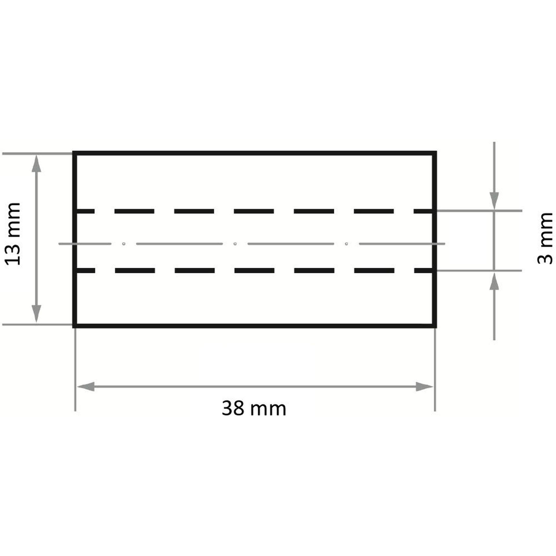 Lucas SRZY - Bandas de lija para lijadora (50 unidades, 13 x 38 mm, grano 60)