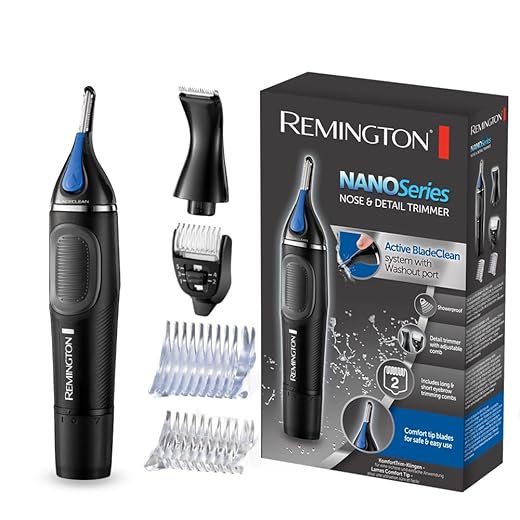 Remington Neushaartrimmer (Neus- En Oorhaartrimmer, Wenkbrauwtrimmer, Incl Detailtrimmer Voor Bakkebaarden, Antibacterieel, Waterdicht, Batterij Inbegrepen) NE3870