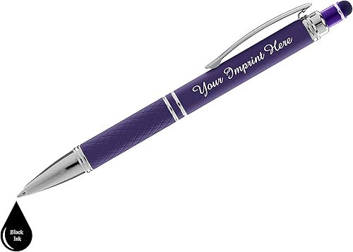 Miniatura 4 de ExpressDesigns - Juego de regalo de bolígrafos personalizados - Paquete de 2 bolígrafos de metal suave al tacto con caja de regalo - Bolígrafo de