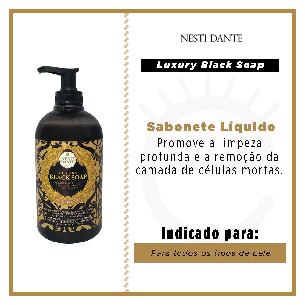 Nesti Dante Luxury Black Liquid Soap 500 ml