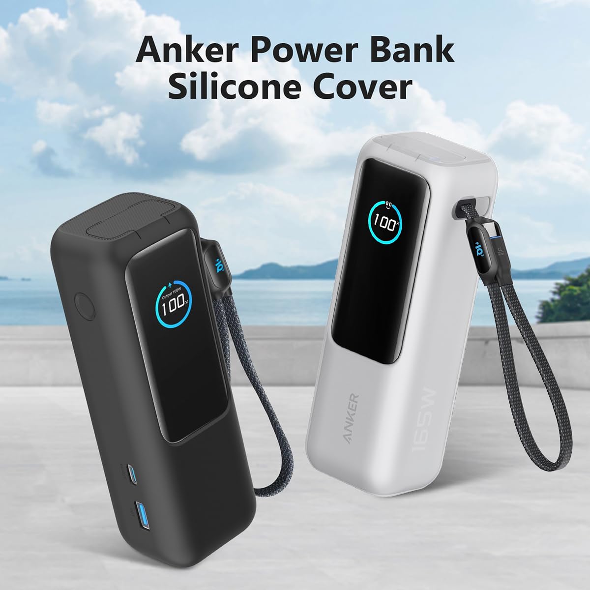 Amazon | For Anker Power Bank（25000mAh，Built-In＆巻取り式USB-C
