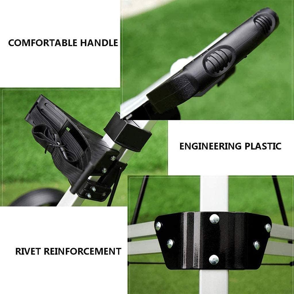 Carrello da Golf Portatile Pieghevole Carrello Leggero Carrello da Allenamento Sportivo Forniture for Attrezzi da Campo da Golf Carrello Compatto da Traino