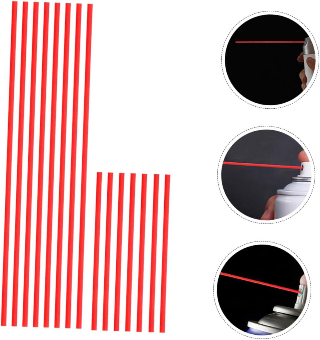 Ciieeo 40pcs Rust Remover Lubricant Spray Can Tubes Durable Long Nozzle for Precise Application Lightweight and Portable Design for Home and Industrial Use Leakproof Red Nozzle Tubes