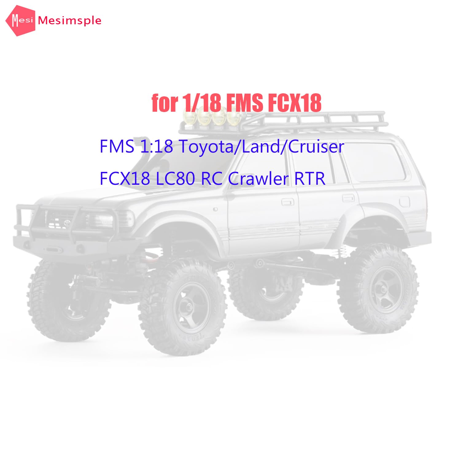 Stop FCX18 zestaw ogniw do FMS 1/18 FCX18 LC80 ulepszenia połączeń części części czerwone