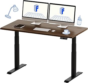 Amazon | FLEXISPOT スタンディングデスク 電動式昇降デスク 高さ調節