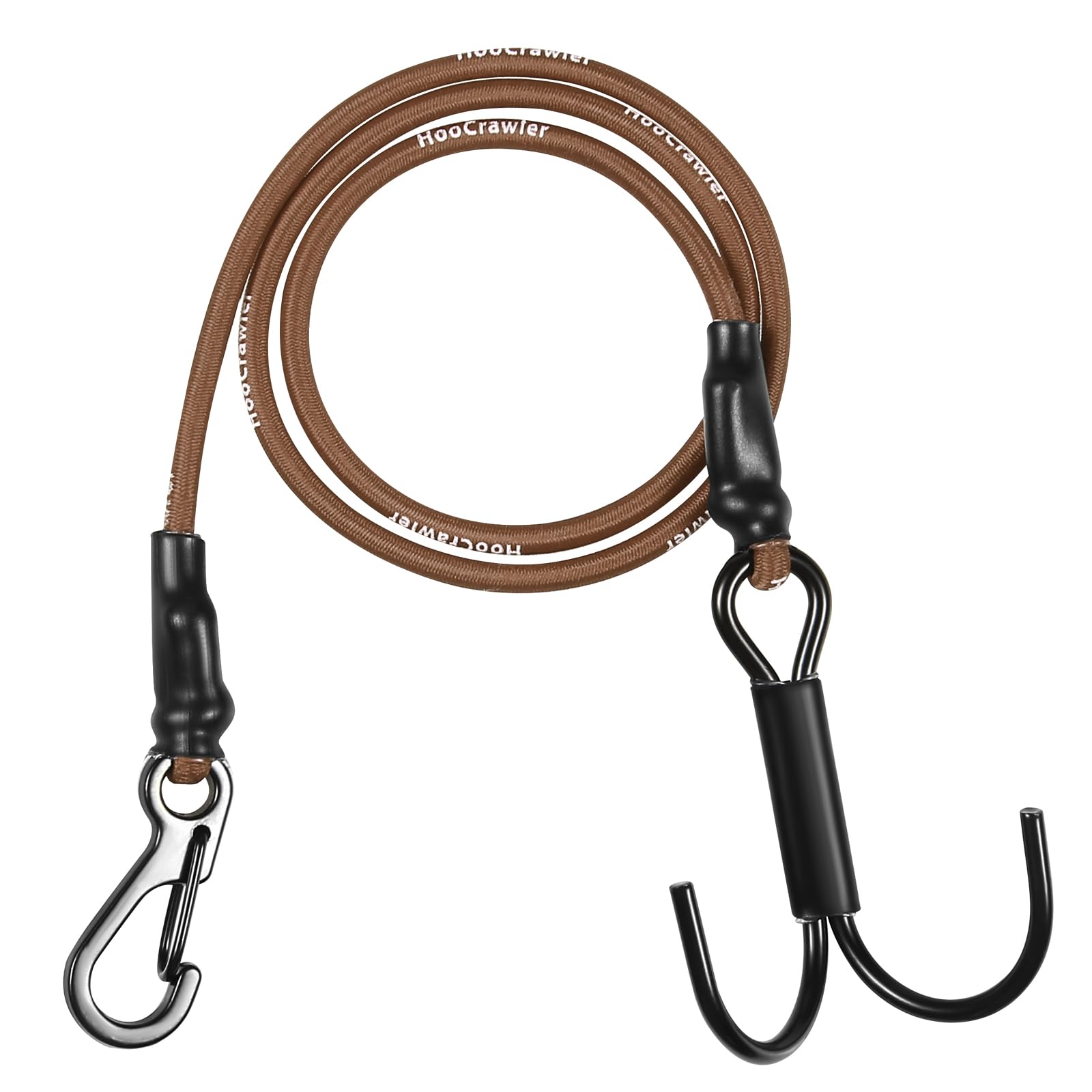 RC Crawler Kinetic Winch Strap, Escape Rope, Rescue Trailer Hook for 1/8 1/10 LCG Chassis Axial SCX10 I II Capra RR10 TRX4 (Desert Yellow)