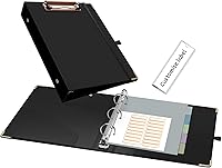 Vista 234 de Ospelelf Mini 3 Ring Binder, 2 Inch, Cute Pink Marble Binder for 5.5" x 8.5" with 5 Tab Dividers, File Folder Labels and Low Profile Clipboards