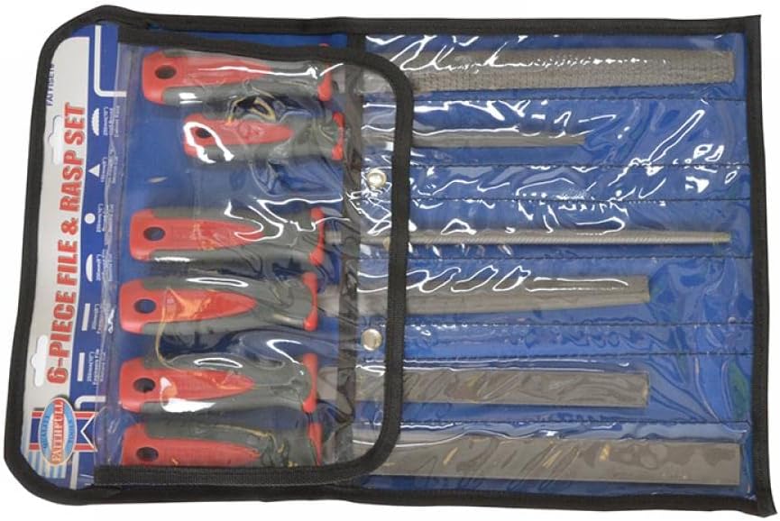 Creative Product Faithfull File & Rasp Set 6in Plastic Wallet