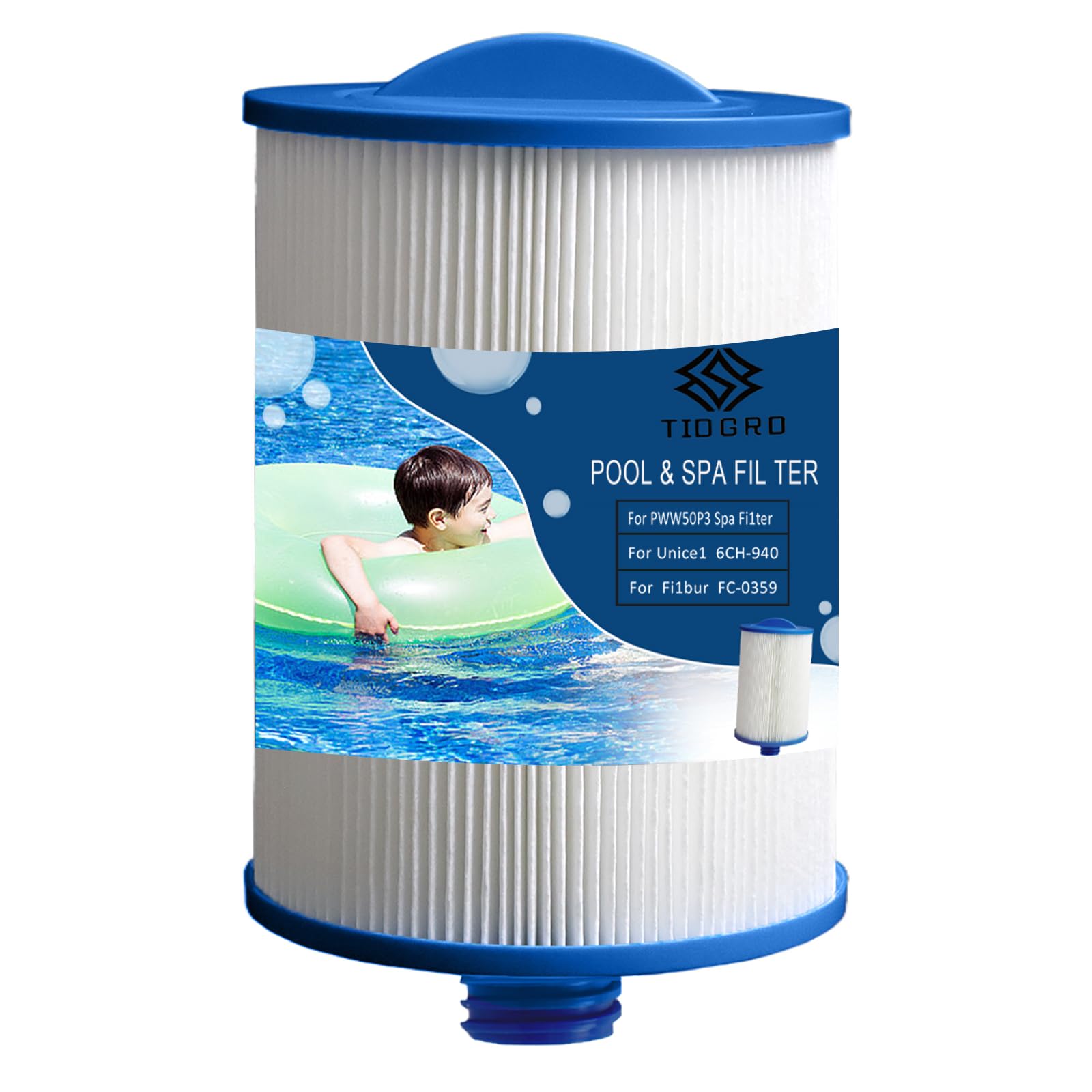 Filtre spa PWW50P3 compatible Unicel 6CH-940 Filbur FC-0359 filet 1.5