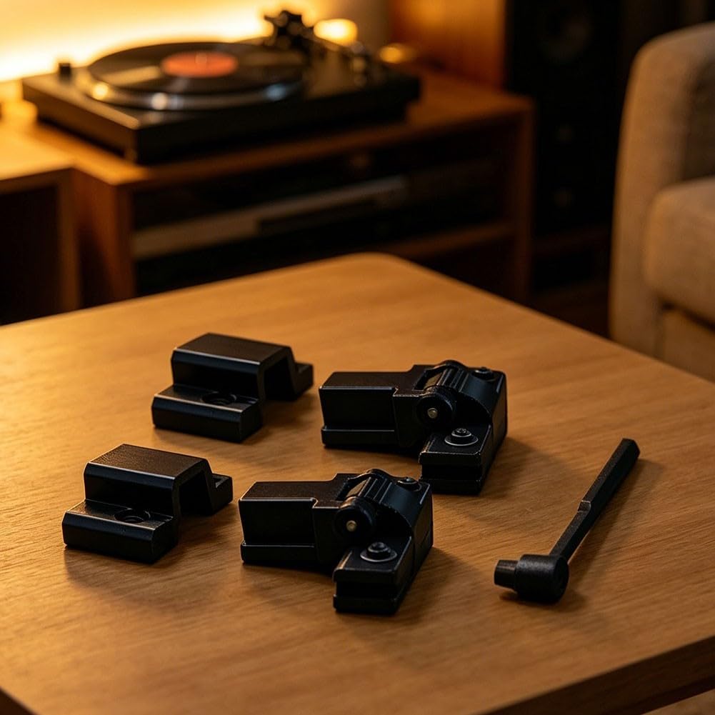 Bisagras de repuesto para tocadiscos Technics SL1200 MK2 MK5 MK6 SL1210 M5G, piezas de tocadiscos de apertura suave con cepillo