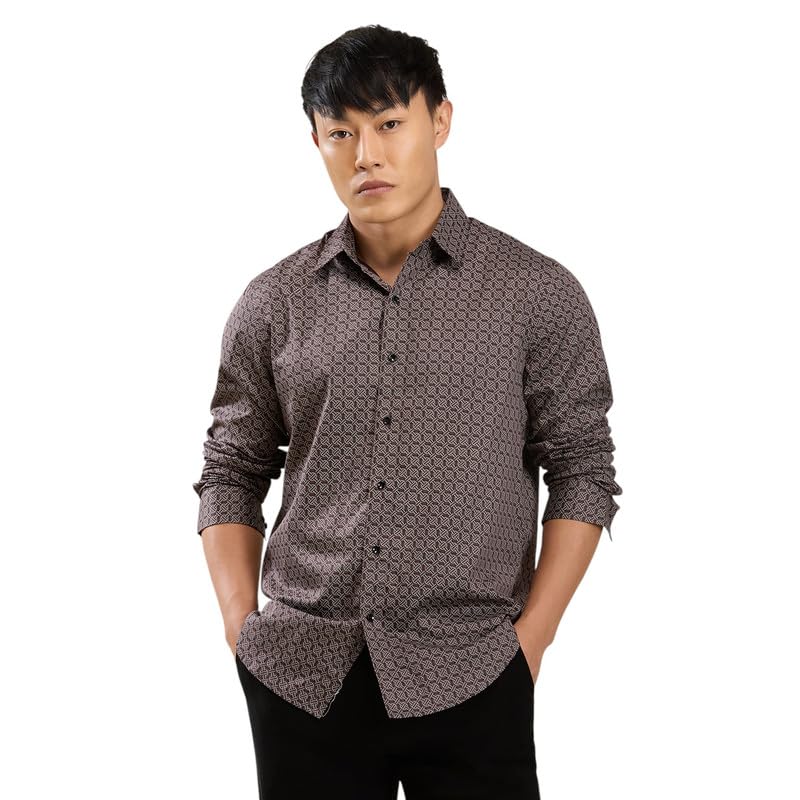 mark & albert Men's Printed Regular Fit Cotton Formal Shirt-picture-16